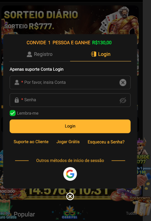 Aplicativo móvel CEMBET